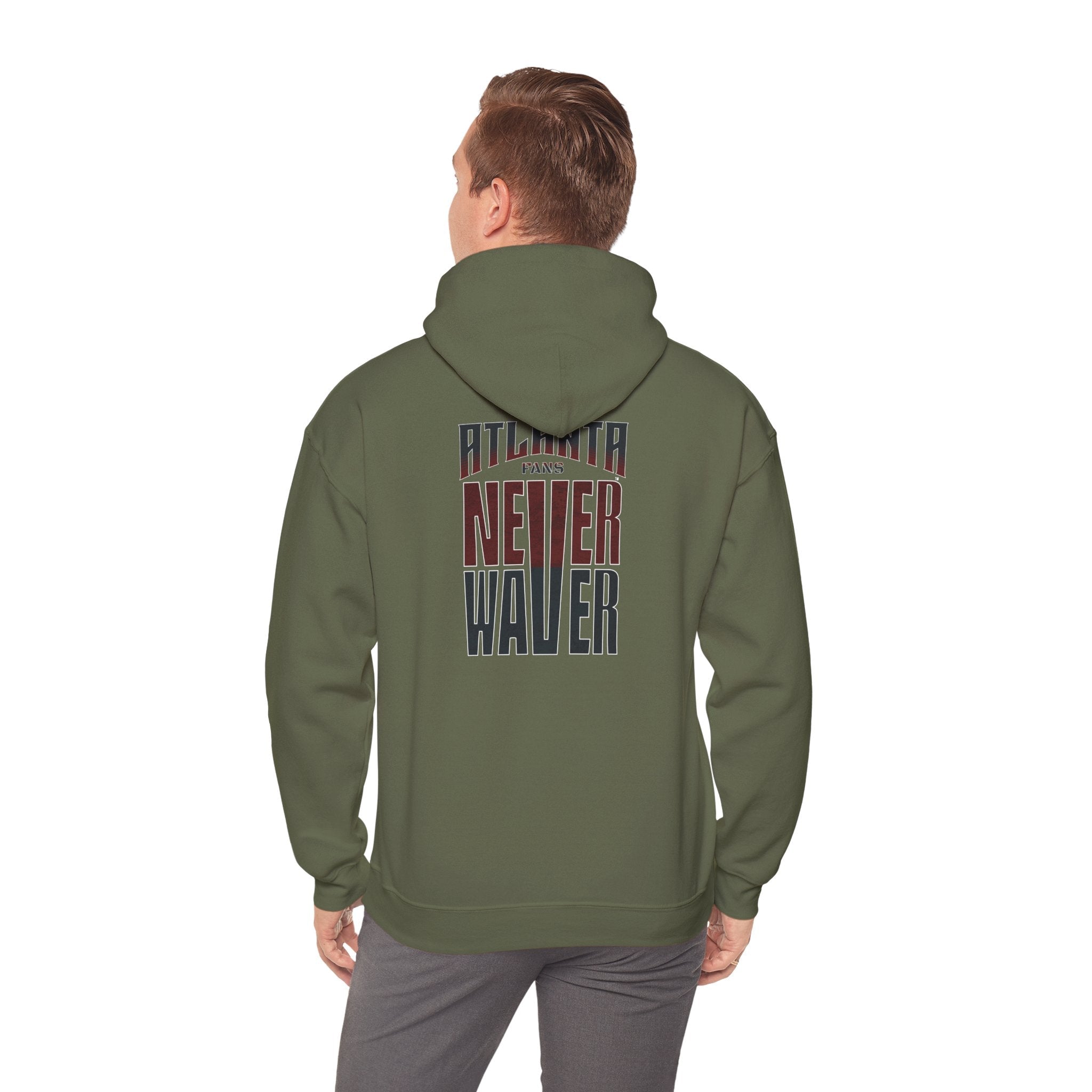 Atlanta Fans Never Waver Hooded Sweatshirt - Unisex Heavy Blend™