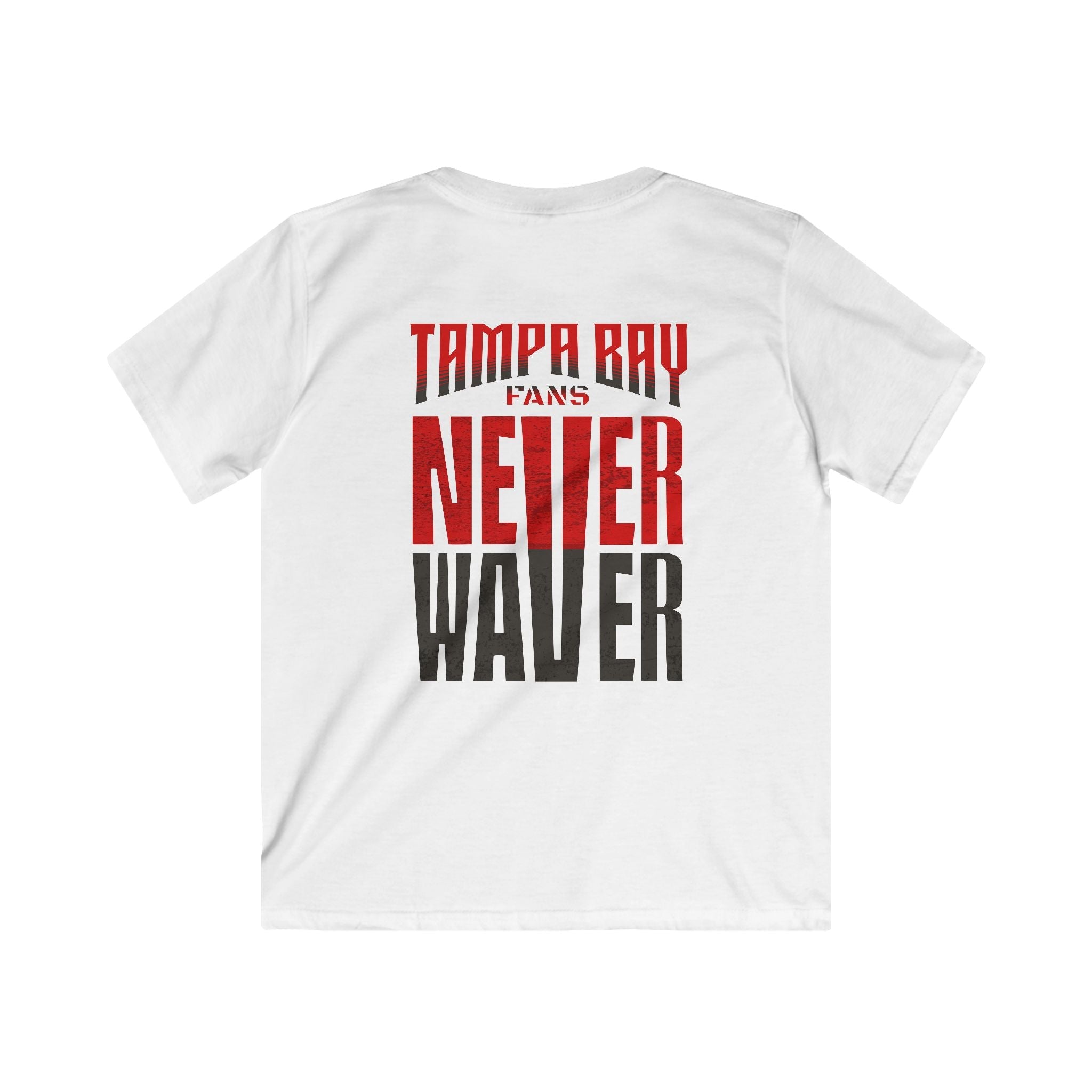 Tampa Bay Fans Never Waver Kids Softstyle Tee