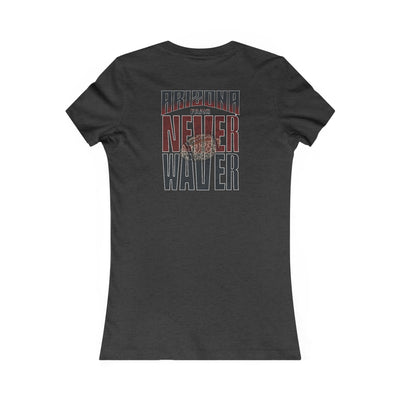 Arizona Fans Never Waver W-Leopard Football Women's Favorite Tee