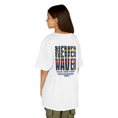 Never Waver Always Back Our First Responders Kids Heavy Cotton™ Tee