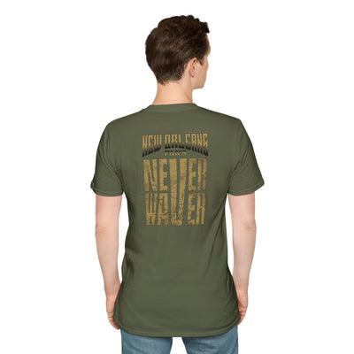 New Orleans Fans Never Waver Unisex Softstyle T-Shirt