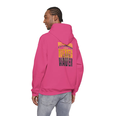 Pittsburgh Fans Never Waver Hoodie w Leopard Football - Unisex Heavy Blend Sweatshirt