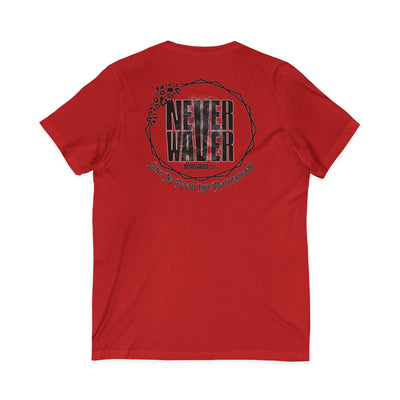 Never Waver Ain't No Hood Like Motherhood V-Neck Tee for Moms