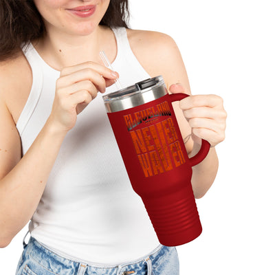 Cleveland Fans Never Waver Insulated Travel Mug, 40oz