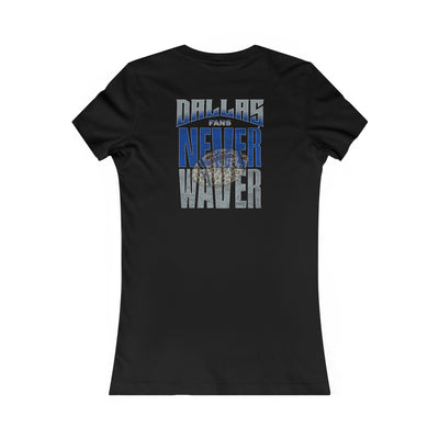 Dallas Fans Never Waver W-Leopard Football Women's Favorite Tee