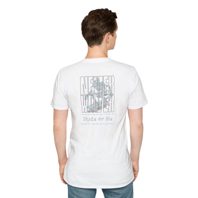 Never Waver Skate or Die Unisex Softstyle T-Shirt