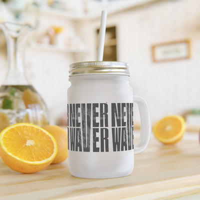 Never Waver” Jesus a bold, eye-catching design that reflects a steadfast faith and confidence in Christ. Mason Jar Cup - Perfect for Faith goers!