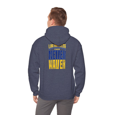 Inspired Unisex Heavy Blend™ Hooded Sweatshirt -Los Angeles Fans NEVER WAVER Graphic