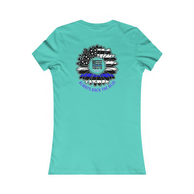 Never Waver Always Back The Blue Women's Favorite Tee