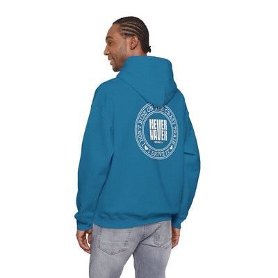 Never Waver I Don't Ride on the Crazy Train I Drive It Unisex Heavy Blend™ Hooded Sweatshirt