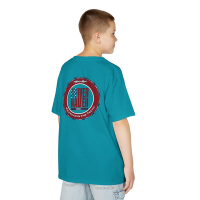 NEVER WAVER KICK FEAR IN THE TEETH Kids Heavy Cotton™ Tee