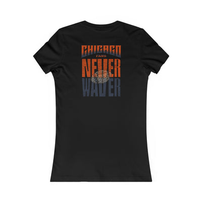 Chicago Fans Never Waver W-Leopard Football Women's Favorite Tee