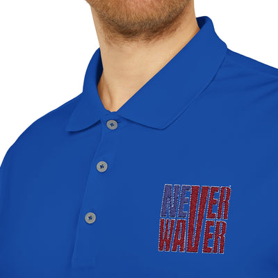 Never Waver Embroidered adidas Unisex Performance Polo