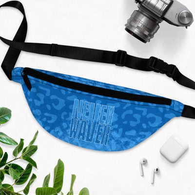 Never Waver Blue Leopard Fanny Pack