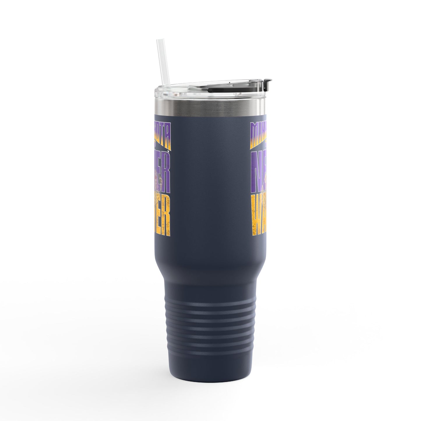 Minnesota Never Waver W-Leopard Football Insulated Travel Mug, 40oz