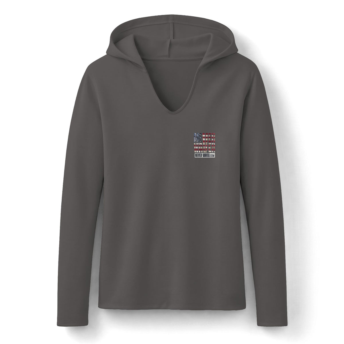 Never Waver Definition Hoodie — Stand By Your Word Back Graphic Womens