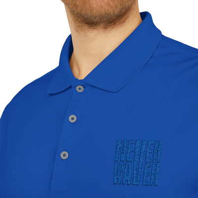 Performance Polo Shirt - "NEVER WAVER" Design