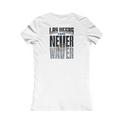 Las Vegas Fans Never Waver W-Leopard Football Women's Favorite Tee