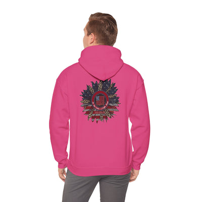 Never Waver Be Red White and A Little Bougie Unisex Heavy Blend™ Hoodie