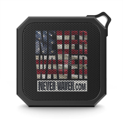 Patriotic Portable Bluetooth Speaker — Never Waver American Flag Design
