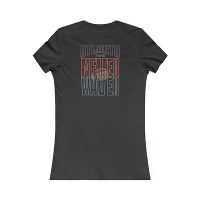 Atlanta Fans Never Waver W-Leopard Football Women's Favorite Tee