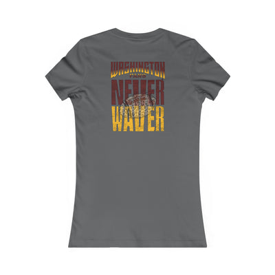Washington Fans Never Waver W-Leopard Football Women's Favorite Tee