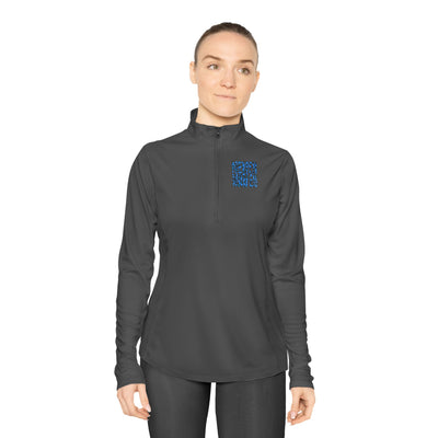 Never Waver Leopard Ladies Quarter-Zip Pullover