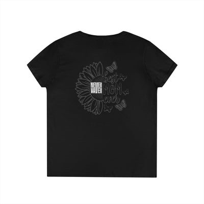 Never Waver Best Mom Ever V-Neck T-Shirt | Perfect Gift for Mother's Day | Casual Everyday Wear