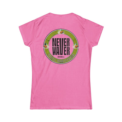 Never Waver Tequila, Tacos, And Friends Women's Soft Style Tee
