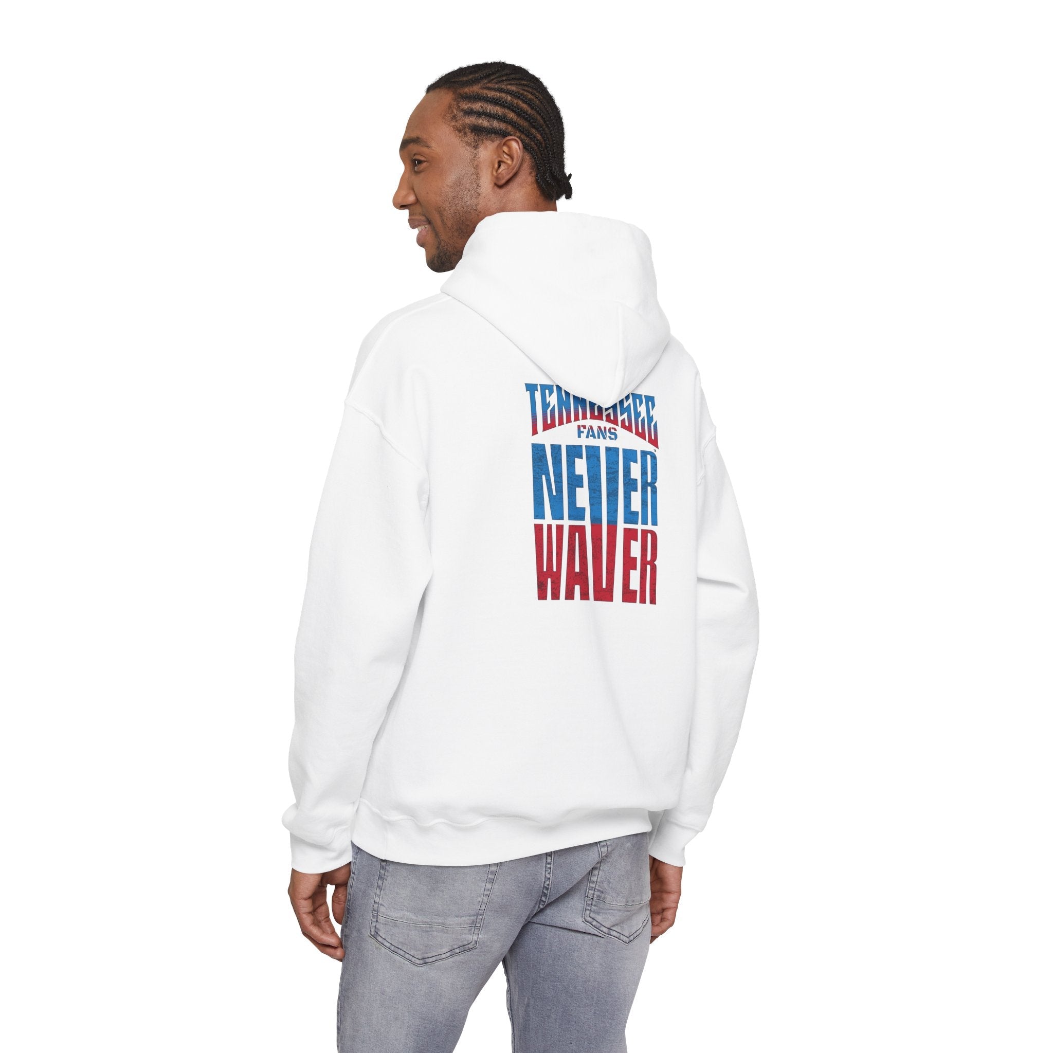 Tennessee Fans Never Waver Unisex Heavy Blend™ Hooded Sweatshirt – Casual Comfort for All Occasions
