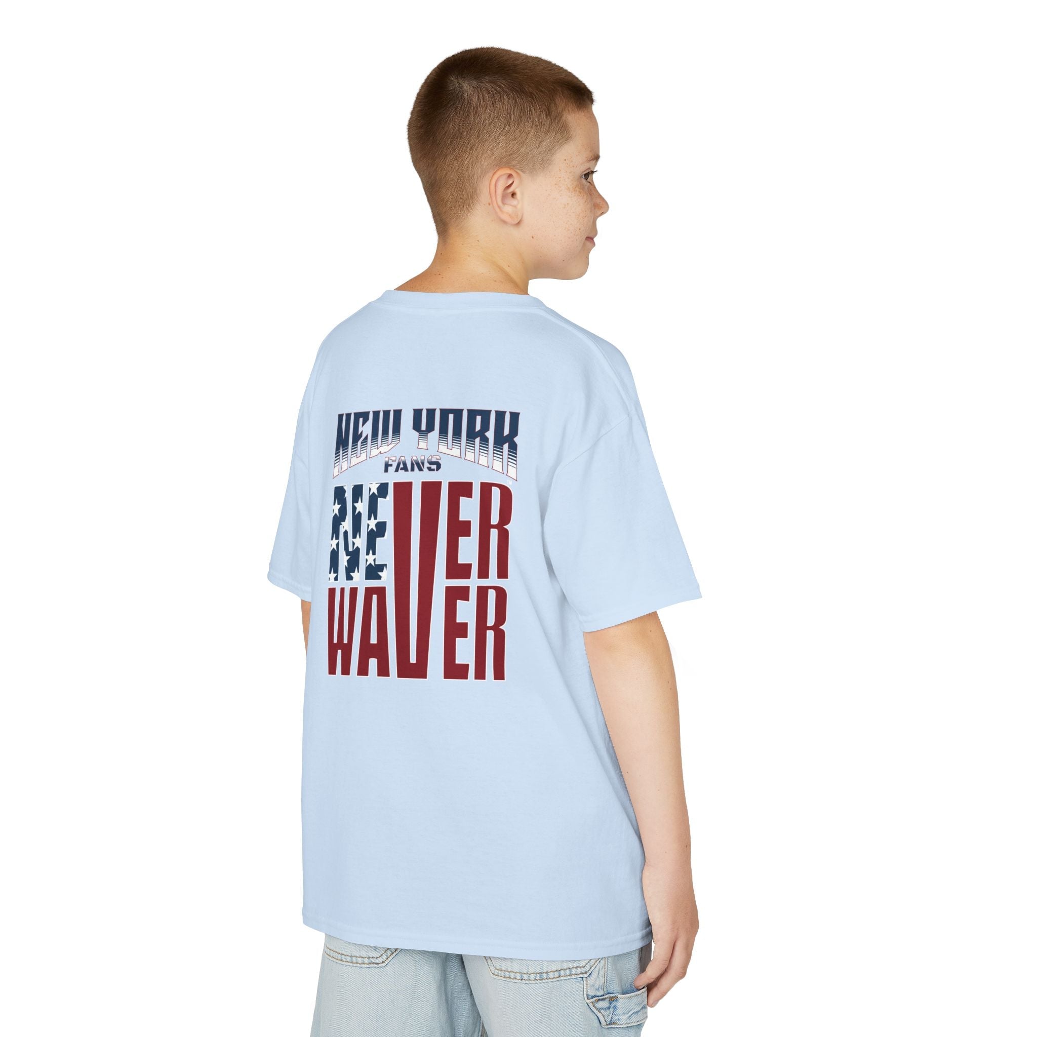 New York Fans Never Waver Kids Heavy Cotton™ Tee