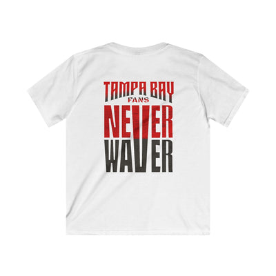 Tampa Bay Fans Never Waver Kids Softstyle Tee