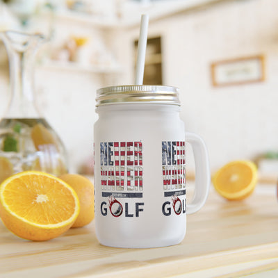 Never Waver Golf Mason Jar Cup - Perfect for Golf Lovers!