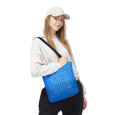 Never Waver Mamma Blue Leopard Tote Bag (AOP)