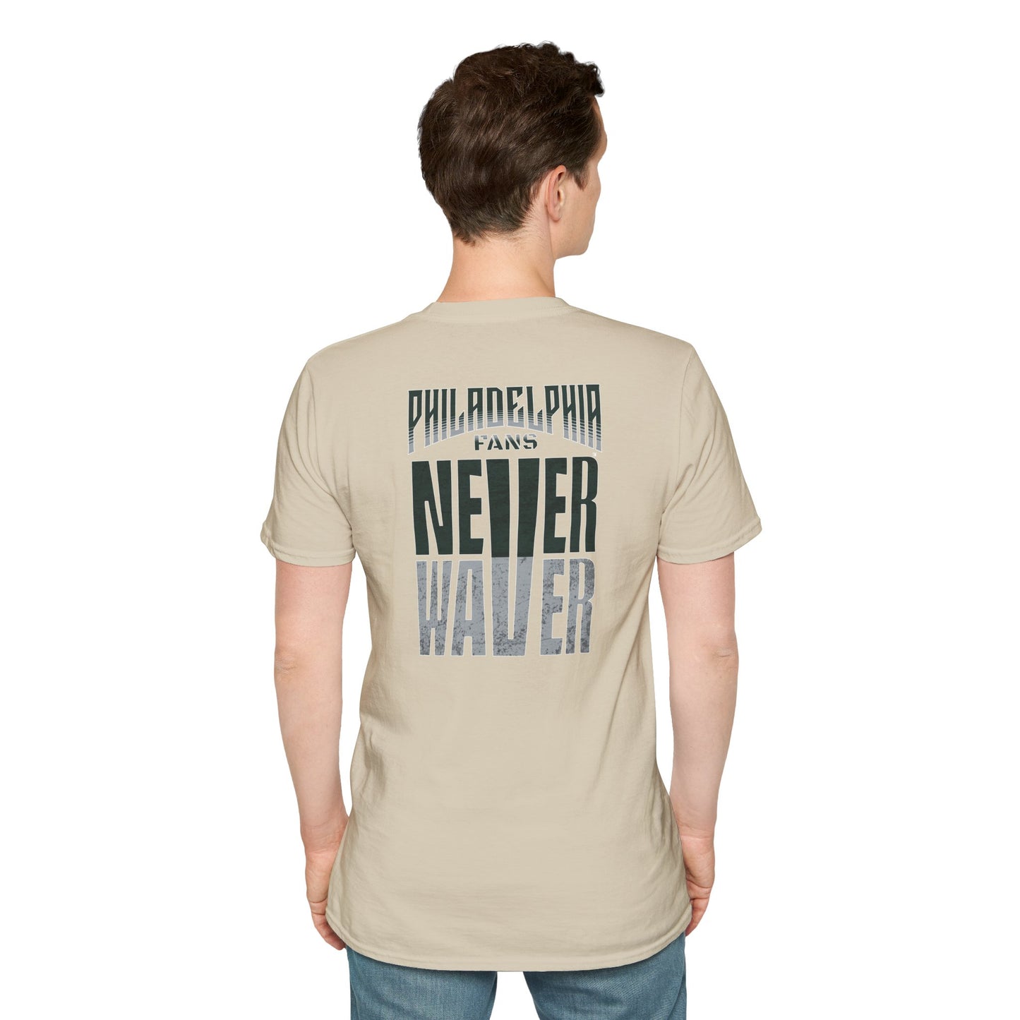 Philadelphia Fans Never Waver Unisex Softstyle T-Shirt