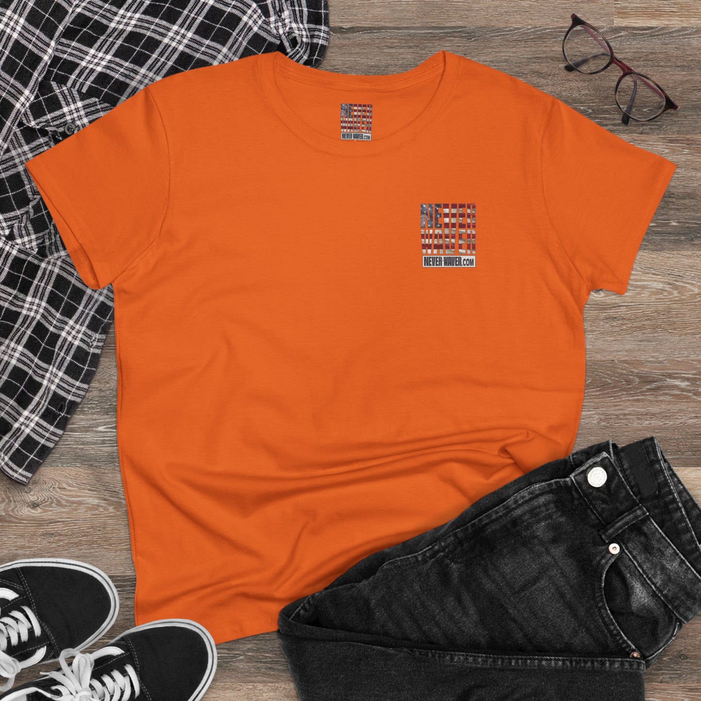 Never Waver Definition Women's Midweight Cotton Tee