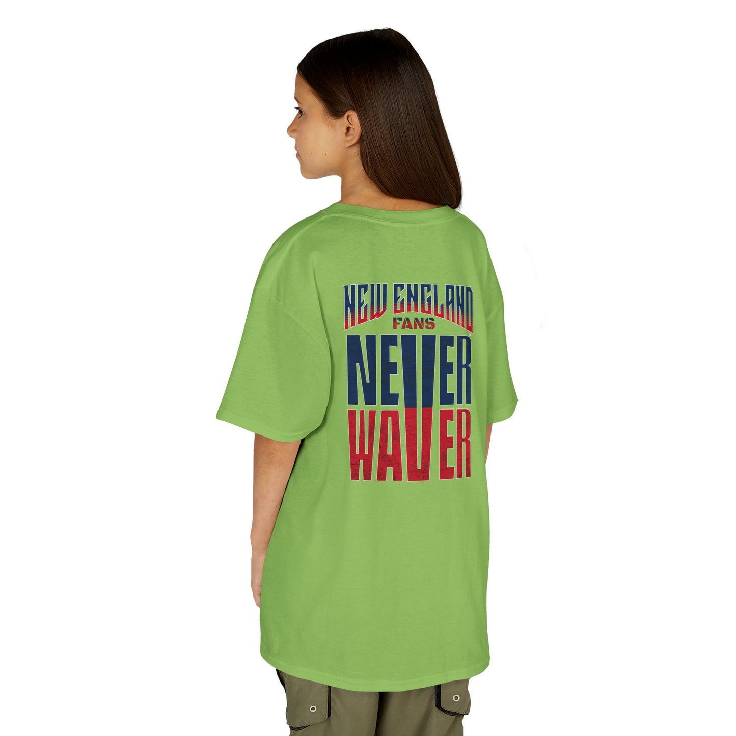 New England Fans Never Waver Kids Heavy Cotton™ Tee