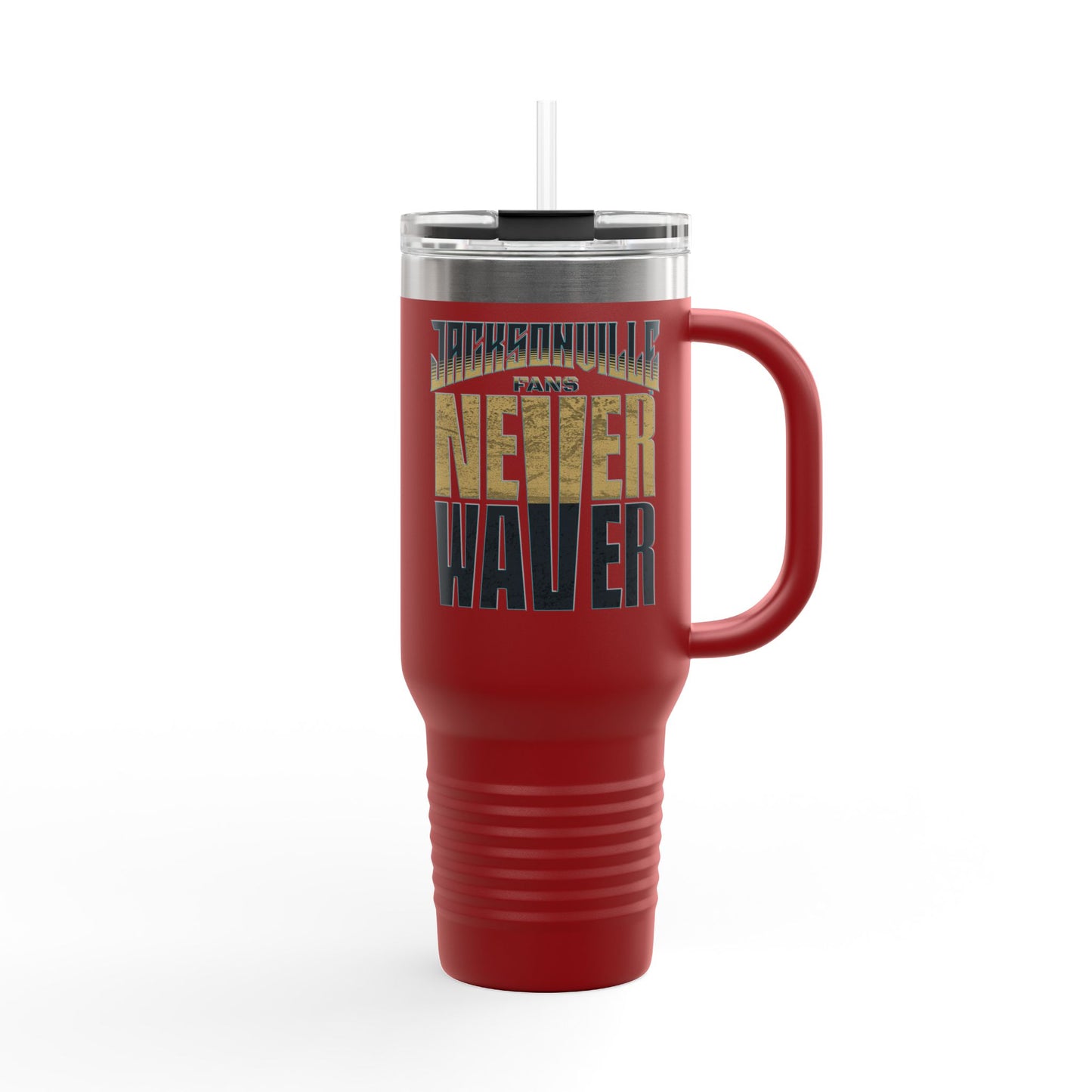 Jacksonville Fans Never Waver Insulated Travel Mug, 40oz