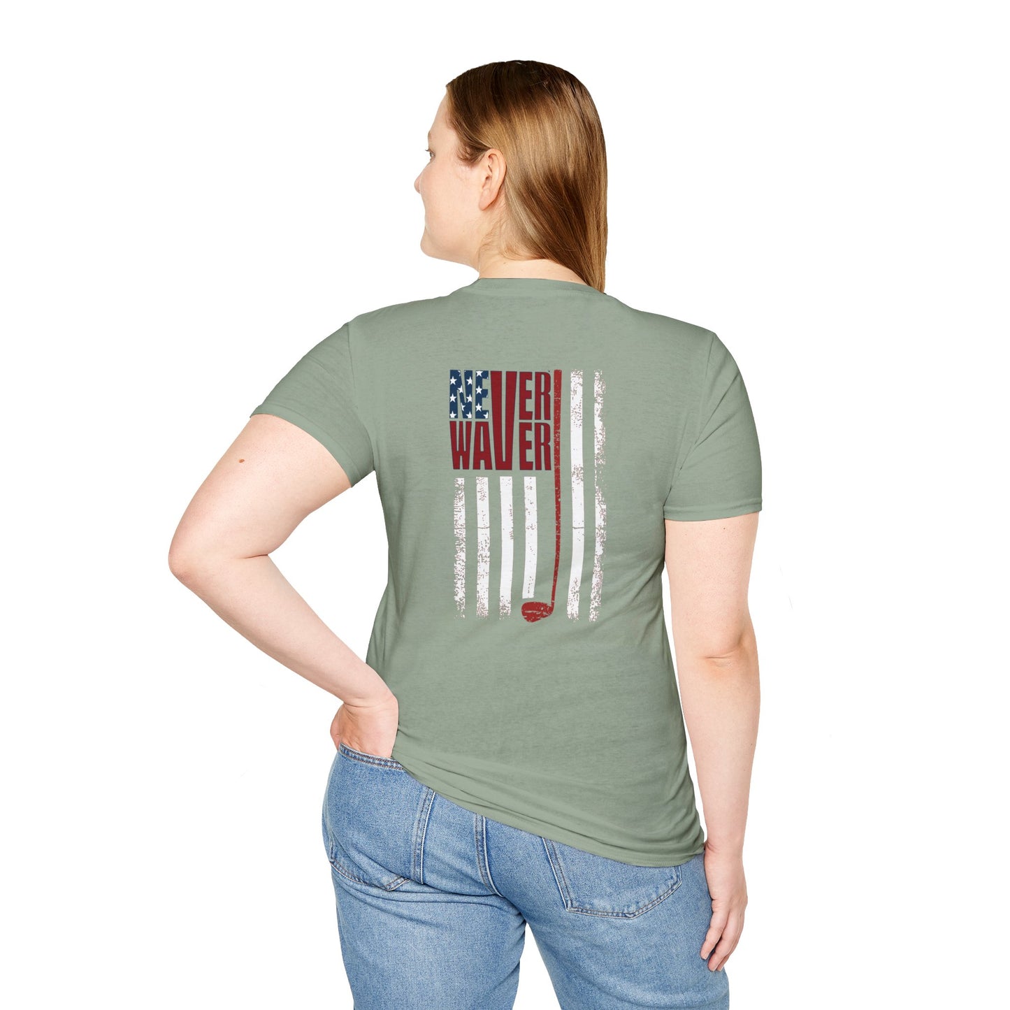Never Waver Golf Unisex Soft style T-Shirt