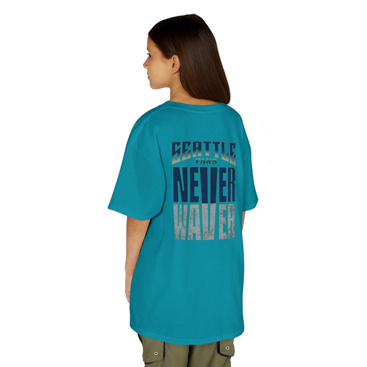 Seattle Fans Never Waver Kids Heavy Cotton™ Tee