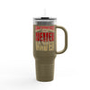 San Francisco Fans Never Waver with leopard football Insulated Travel Mug, 40oz