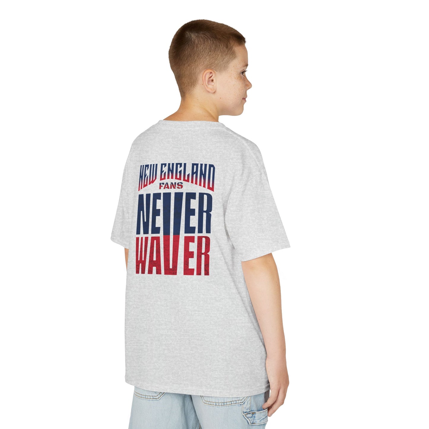 New England Fans Never Waver Kids Heavy Cotton™ Tee