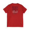 Never Waver Dream Believe Achieve Motivational V-Neck Tee