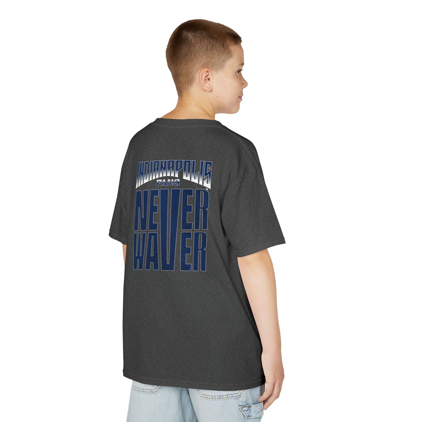 Indianapolis Fans Never Waver Kids Heavy Cotton™ Tee