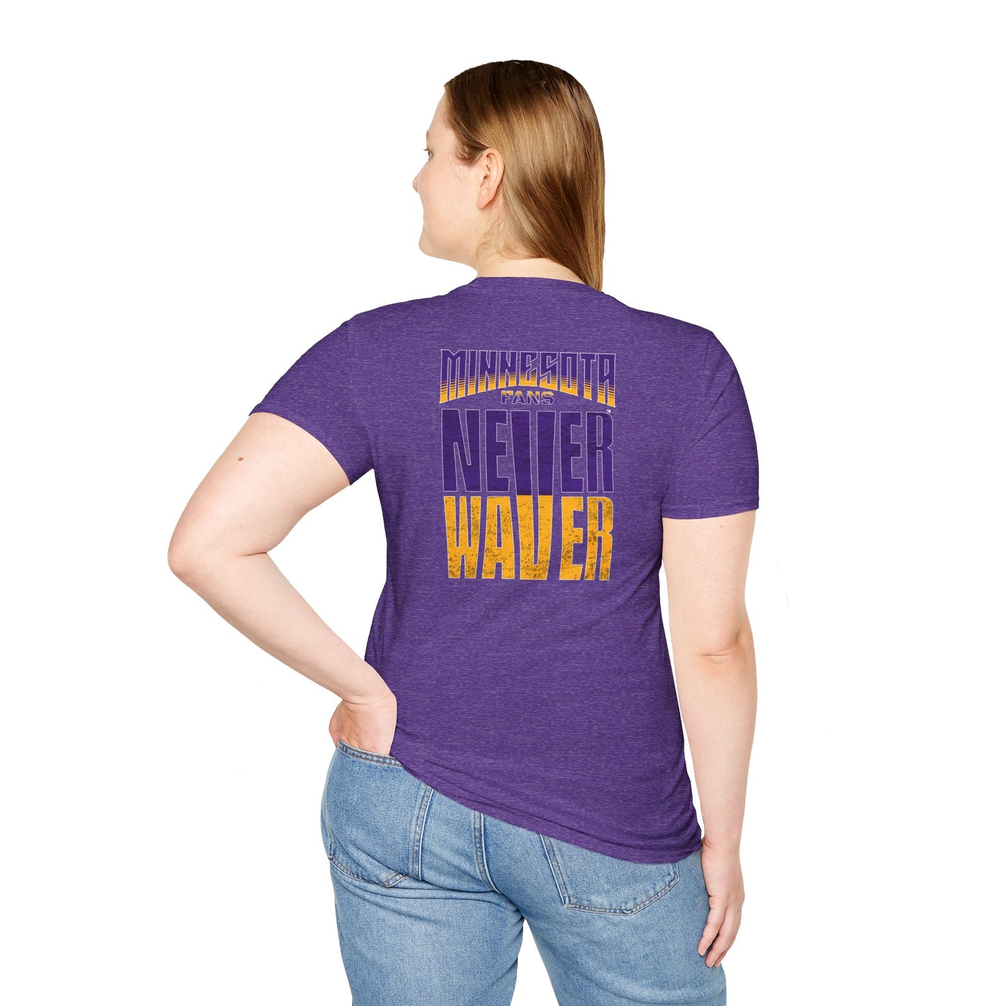 Minnesota Fans Never Waver Unisex Softstyle T-Shirt