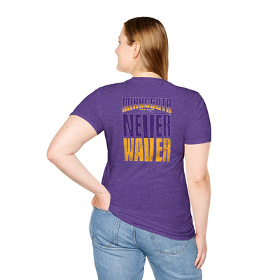 Minnesota Fans Never Waver Unisex Softstyle T-Shirt