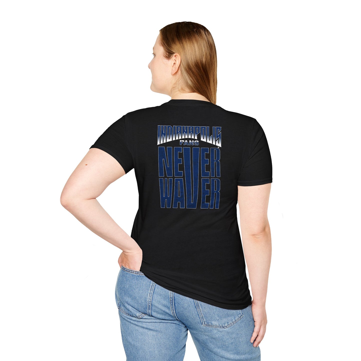 Indianapolis Fans Never Waver Unisex Softstyle T-Shirt