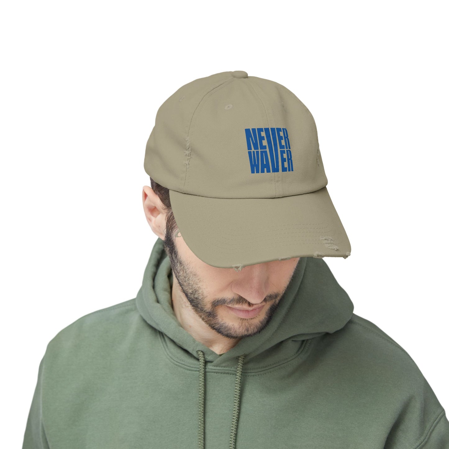 NEVER WAVER Motivational Hat
