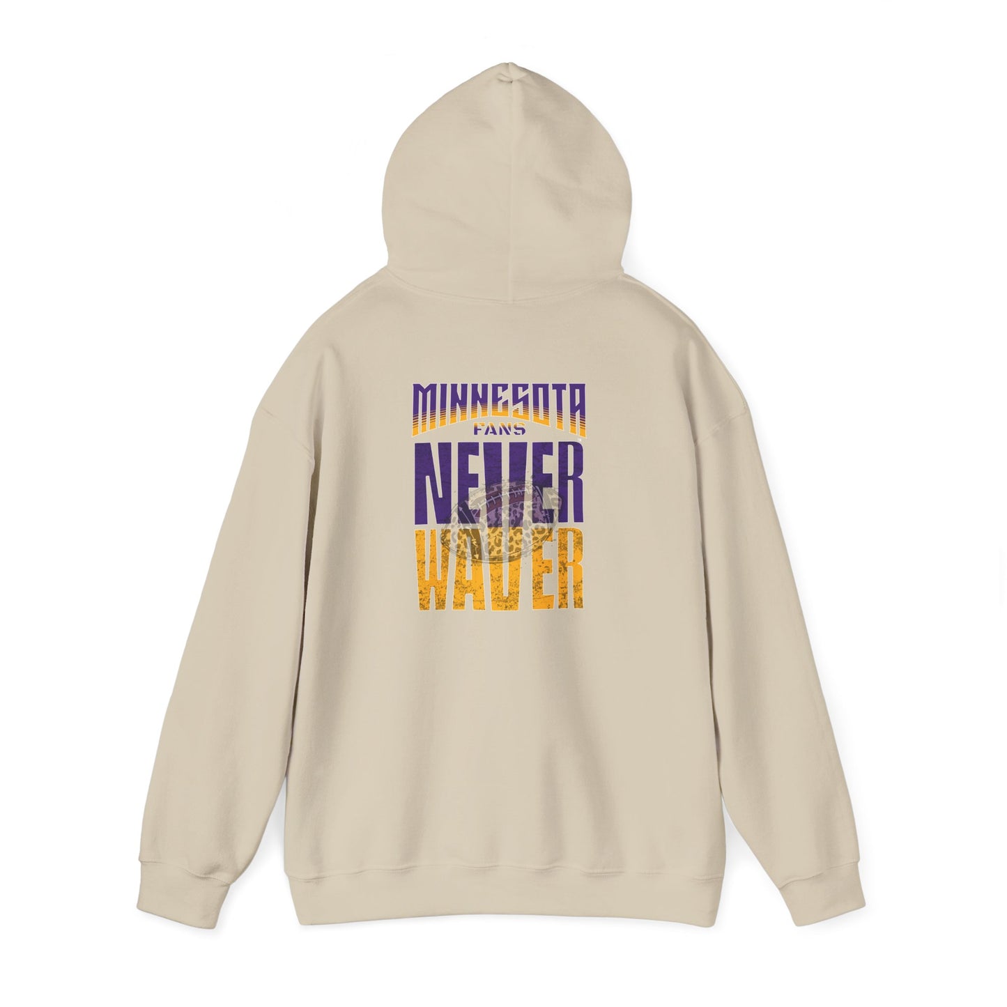 Minnesota Fans Never Waver w Leopard Football Unisex Heavy Blend™ Hoodie