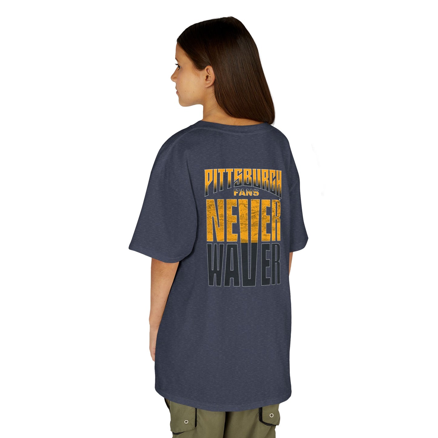 Pittsburgh Fans Never Waver Kids Heavy Cotton™ Tee